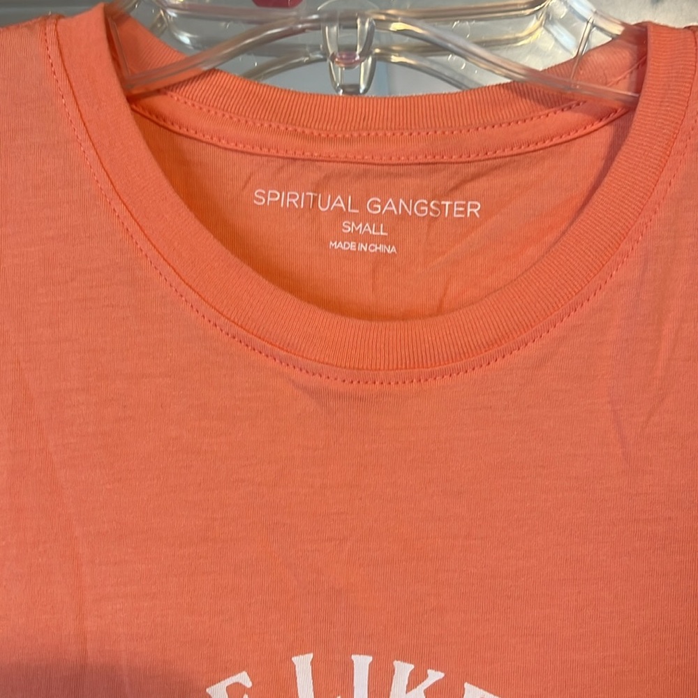 Spiritual Gangster “shine like the whole universe is yours” light muscle tee. - Picture 3 of 6
